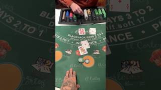 250 to over 1000 in 2 hands of blackjack casino gambling lasvegas blackjack [upl. by Gnilsia]