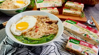 The Easiest Chinese Chicken Noodle Soup 花雕鸡汤面 Hua Tiao Chicken Noodles • Knorr Chicken Cube Recipe [upl. by Poirer60]