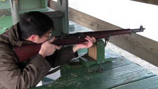 Sighting in the M1 Garand 3006 182012 [upl. by Aniretake]