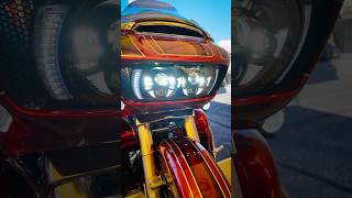 CUSTOM ROAD GLIDE GETS DUAL VISIONZ LED HEADLIGHT 🐗🔥 roadglide harleydavidson hogworkz [upl. by Sturrock]