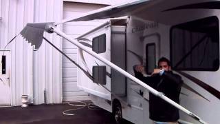 Awning  Howto Operate  RV Travel Trailer or Motor Home [upl. by Einafets]