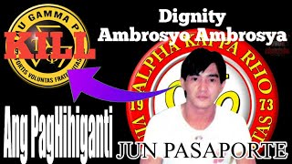 Ang Paghihiganti Ni Jun Pasaporte sa mga Tau Gamma Phi [upl. by Ailel5]