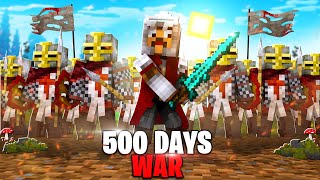 I Survived 500 Days at WAR in Medieval Minecraft [upl. by Siward]