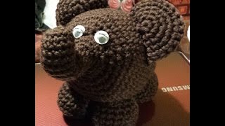 Elefante amigurumi  tutorial uncinetto crochet  Amigurumi Elephant  crochet [upl. by Ghassan]