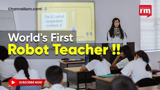 Worlds First Robot Teacher Introduced at Indus International School in Bangalore [upl. by Ak576]