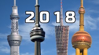 Top 10 Tallest Towers in the World 2018 [upl. by Rehttam534]