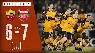 67 on penalties  Roma 11 Arsenal on aggregate  Arsenal Classics  March 11 2009 [upl. by Agustin]