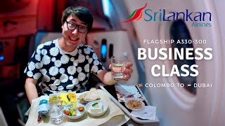 SriLankan Airlines Flagship A330300 Business Class Full Flight Experience Colombo to Dubai [upl. by Leanna]