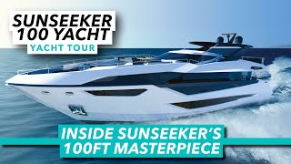 Sunseeker 100 Yacht full tour  Inside Sunseekers new 100ft masterpiece  Motor Boat amp Yachting [upl. by Anaiq]