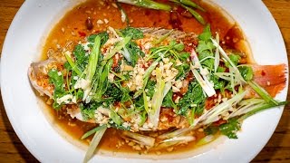 How to Make Chinese Style Steamed Whole Fish [upl. by Ahsilram780]