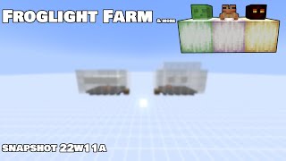 How to Farm Froglights and Magma CreamSlimeballs using Frogs Minecraft Shapshot 22w11a [upl. by Stillmann893]