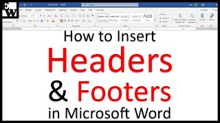 Microsoft Word Different Headers on Each Page [upl. by Tap]