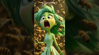 Bees ATTACKED Disgust and Envy 🍯🐝 Inside Out 2 Cartoon Animation [upl. by Nileek]