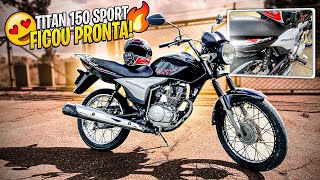 TRANSFORMAÇÃO DA TITAN 150 2006 PRA CG 150 SPORT 😍🔥 [upl. by Einnob]