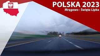 Mrągowo  Sensburg nach Święta Lipka  Heiligelinde  4KAutofahrt durch Masuren Mazury24eu [upl. by Yttak607]