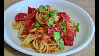 Spaghetti mit TomatensauceTomatensoße einkochen für Pizza amp Pasta [upl. by Eran]