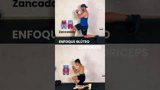 ZANCADAS 🦵  ENFOQUE GLÚTEO vs CUÁDRICEPS Mejora tu fuerza y resistencia squat hiit glutes [upl. by Phillie]