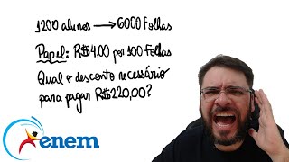 ENEM2023 A cada bimestre a diretora de uma escola compra uma quantidade de folhas de papel ofício [upl. by Noslien127]