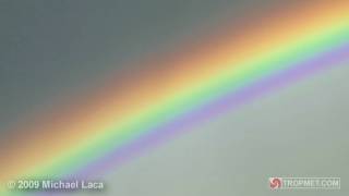 Double Rainbow with Severe Thunderstorm  Miami Florida  June 6 2009 [upl. by Annuaerb]