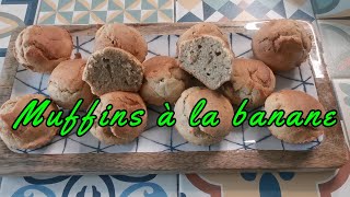 Muffins à la banane sans gluten GlutenFree Banana Muffins recette [upl. by Marj]