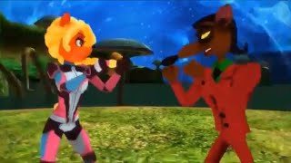 Tawna vs Pinstripe Potoroo fight Crash Bandicoot [upl. by Kcyred]