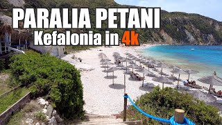 Kefalonia Greece  Paralia Petani  Beach Paradise on the West Coast [upl. by Nod759]