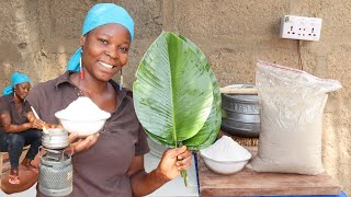 Cooking Recipes How To Make Cocoyam Fufu Recipe   Traditional Food Show African Food Cookfood [upl. by Yrahca]