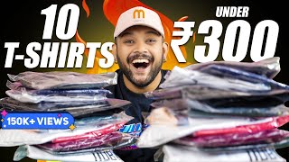 10 BEST MEESHO TSHIRTS UNDER 300 FOR MEN 🔥 Meesho TShirt Haul Review 2024  ONE CHANCE [upl. by Warga152]