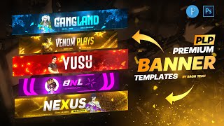 Free Gaming Banner Templates  Download PLP file for BGMIFreeFire 🔥  Banner Templates Plp [upl. by Yllen199]