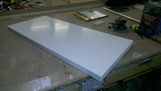 CORIAN TOP SOLID SURFACE EDGE GLUING [upl. by Sedicla]