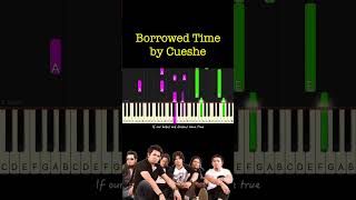 Borrowed Time by Cueshe piano cover  sheet music amp lyrics [upl. by Tony350]