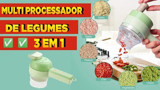 MINI PROCESSADOR E TRITURADOR DE ALIMENTOS MANUAL 3 LAMINAS [upl. by Birecree58]