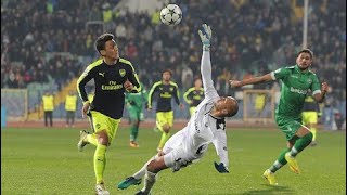 Ozil Goal vs Ludogorets  UCL 201617 [upl. by Karli]