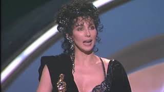 Cher Wins Best Actress  60th Oscars 1988 [upl. by Leonelle]