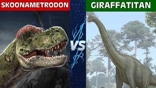 Skoonametrodon vs Giraffatitan  Carnivore Dinosaurs vs Herbivore Dinosaurs S3E5 [upl. by Nitfa]