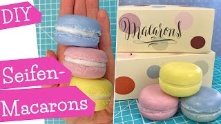 SeifenMacarons  Macarons aus Seife  DIY Melt amp Pour Soap Macarons  DIY Anleitung  mommymade [upl. by Vasili]