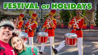 Our FIRST LOOK at Festival of Holidays at California Adventure [upl. by Nothgiel]