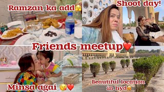 Friends meetup  Shoot day  beautiful location in hyd  Reema Aly  vlog [upl. by Ladd]