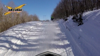 SKIDOO Snowmobiling  Woodford Vermont [upl. by Myra]