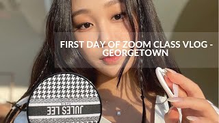 OLD JANUARY VLOG 3AM Georgetown Zoom Class  Dior Beauty  Photoshoot  조지타운 온라인 수업 개강 [upl. by Cower]