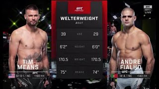 Tim Means vs Andre Fialho  Highlights before the match [upl. by Htebsle]