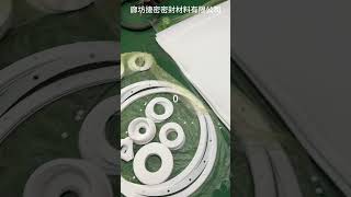 Teflon gasket PTFE gasket polytetrafluoroethylene RPTFE EPTFE Teflon gasket special shape custom [upl. by Iormina]