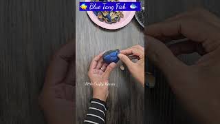 DIY Blue Tang Fish with Eggshells amp Pistachio Shells 🐟  Fun Kids Craft [upl. by Llenad307]