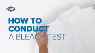 How to Test for Bleachability  Clorox® [upl. by Anerdna]