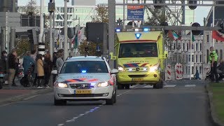 Spoedtransport Politie en PICU 09310 naar Erasmus MC Rotterdam 855 [upl. by Felicio580]