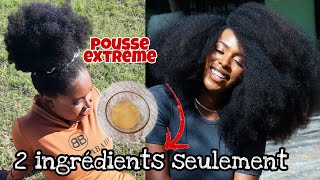 cette recette fera pousser vos cheveux 3 fois plus vite en une semaine seulement 2 ingrédients [upl. by Aivatco]