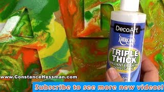 Americana DecoArt Triple Thick Review  Craft Finish [upl. by Otnicaj]