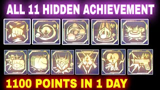 How to Complete All Hidden achievement in 1 day  All hidden achievement mission in Freefire [upl. by Riobard749]