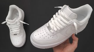 Nike Air Force 1 Cool lacing Loosely 👟🔥 Nike Air Force 1 Lace styles [upl. by Clougher]