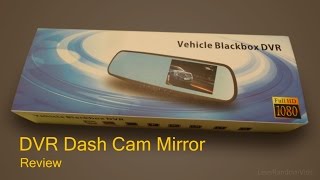 Vehicle Blackbox DVR full HD 1080p Dual Dash Cam Mirror and Rear Camera  Review and Unboxing [upl. by Noemi732]